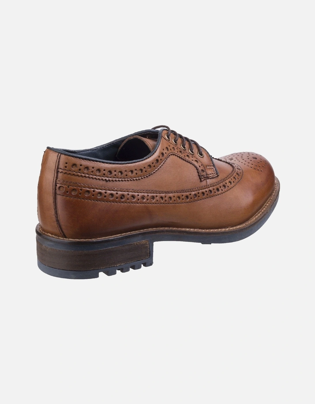 Poplar Leather Men's Tan Brogues Shoes