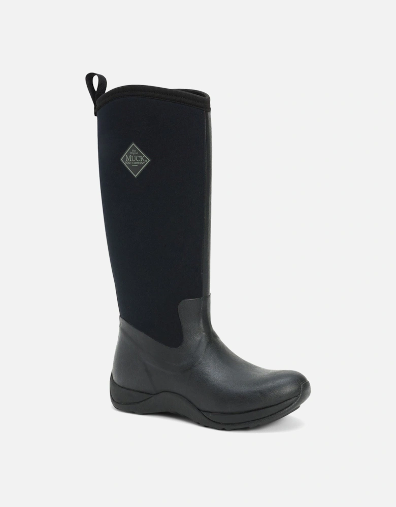 Muck Boots model Arctic Adventure Pull On Wellington Boot Female in Black