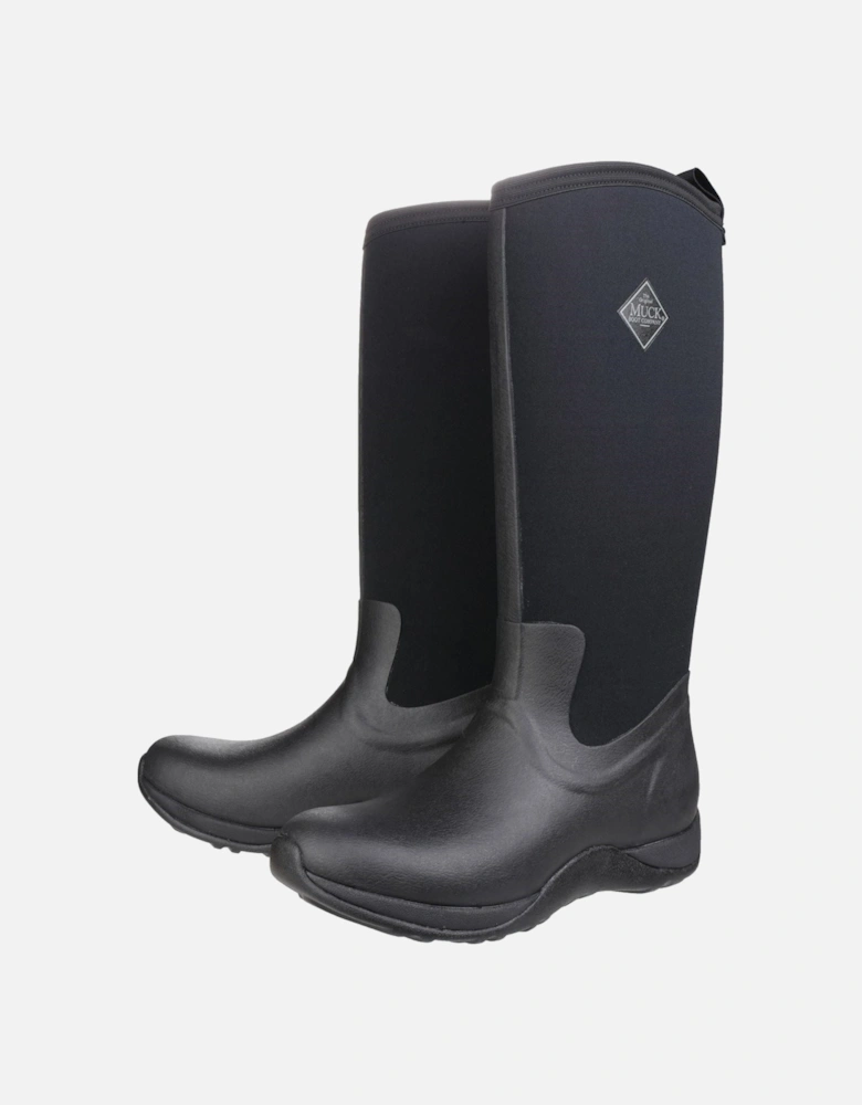 Muck Boots model Arctic Adventure Pull On Wellington Boot Female in Black