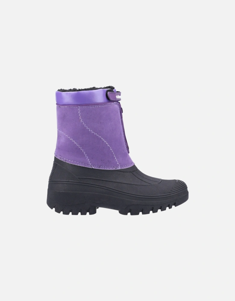 Venture Synthetic Purple Wellington Boots