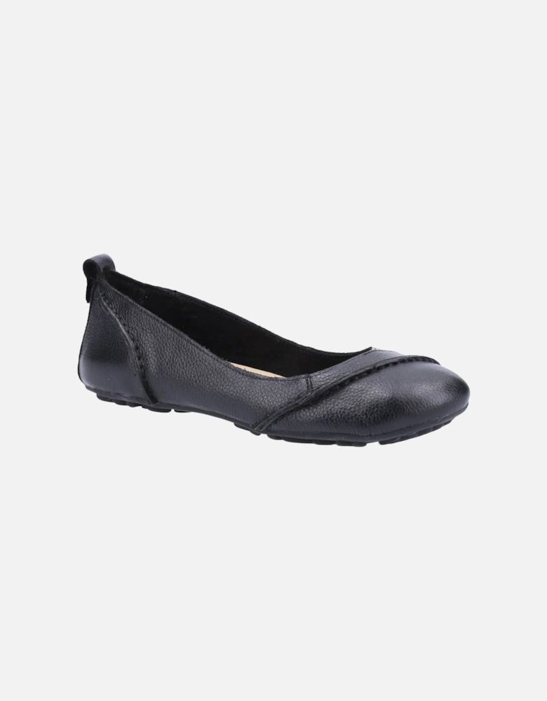 Janessa Leather Women's Black Flats