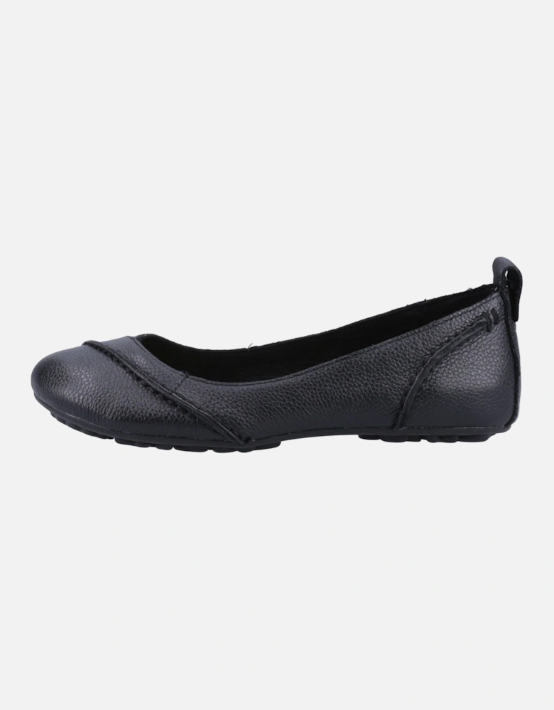 Janessa Leather Women's Black Flats