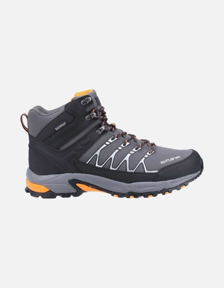 Abbeydale Mid Softshell & PU Men's Grey/Orange Hiking Boots