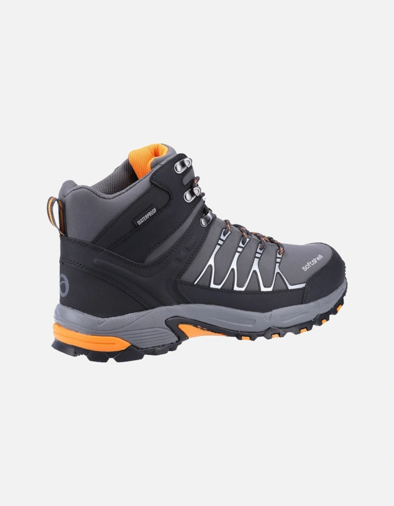 Abbeydale Mid Softshell & PU Men's Grey/Orange Hiking Boots