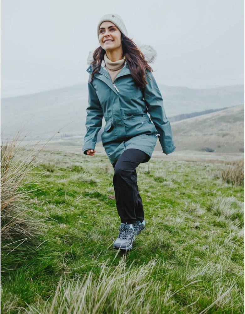 model Abbeydale Low Hiker Female in Grey/Black/Aqua