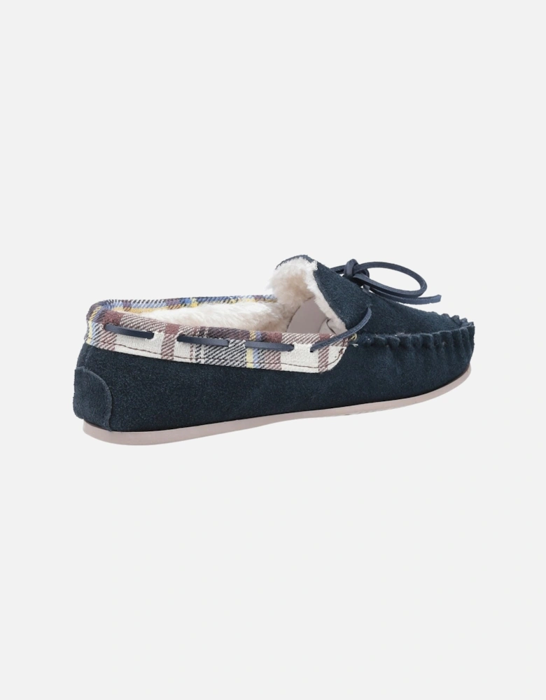 model Kilkenny Moccasin Slipper Female in Navy