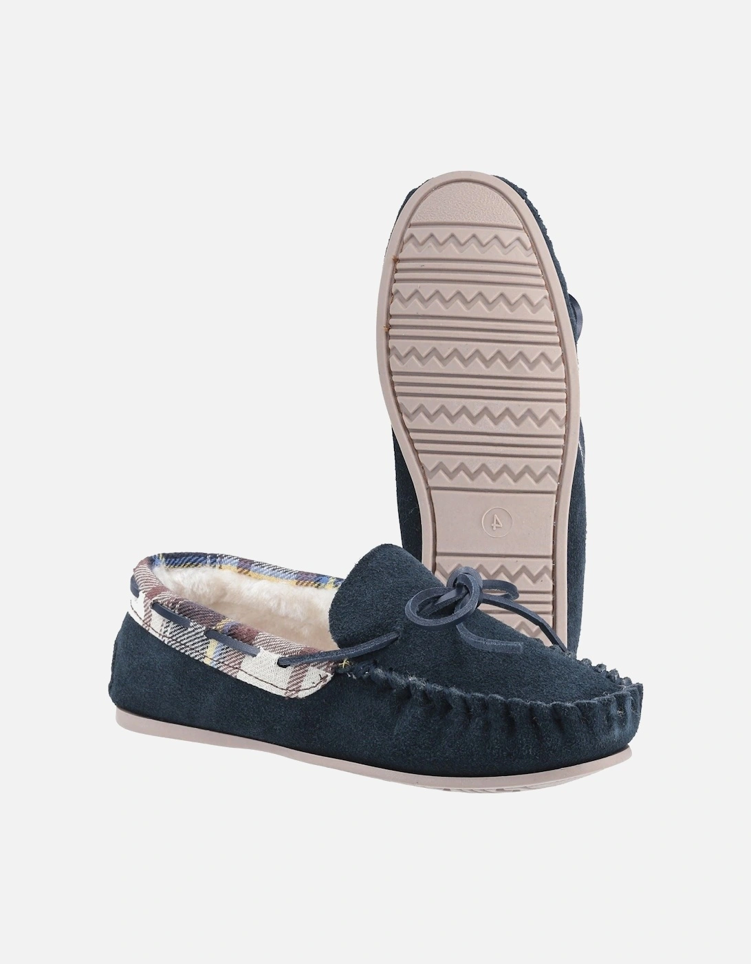 model Kilkenny Moccasin Slipper Female in Navy