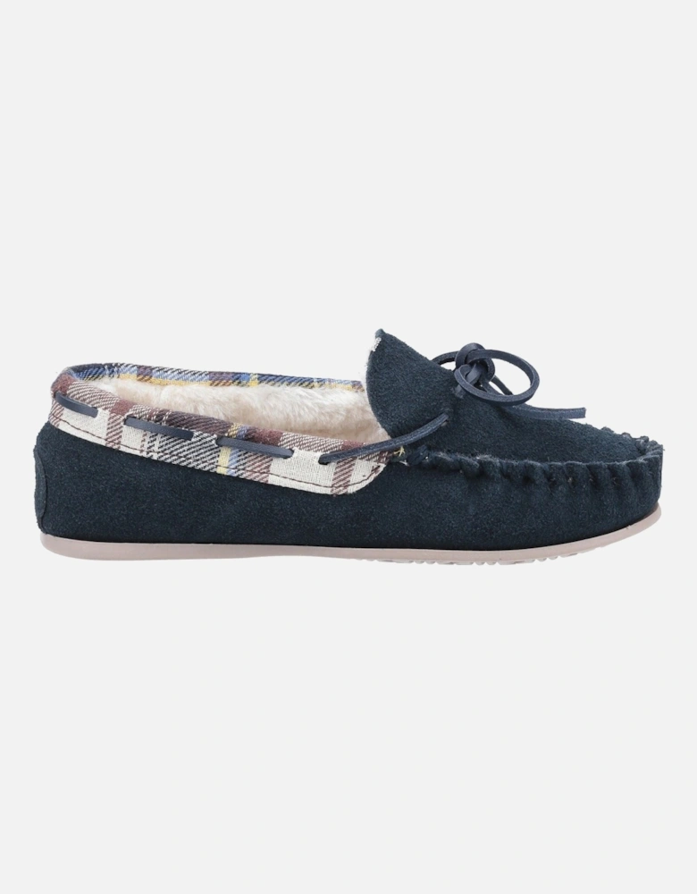 model Kilkenny Moccasin Slipper Female in Navy