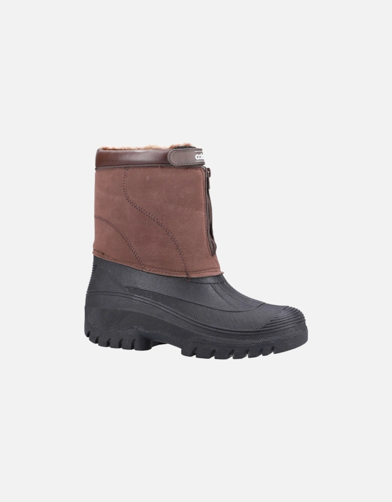 Venture Synthetic Brown Wellington Boots