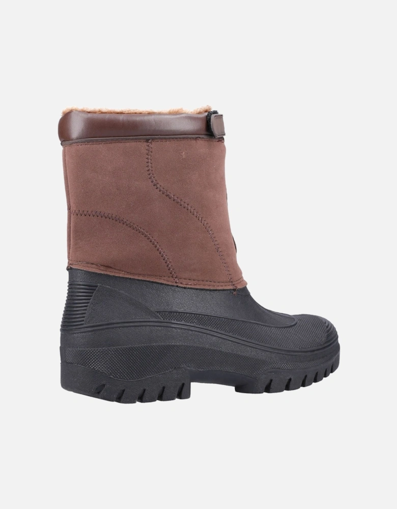 Venture Synthetic Brown Wellington Boots