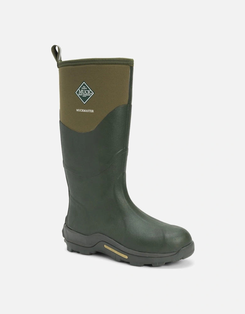 Muck Boots model Muckmaster Hi Wellington Boot Unisex in Moss