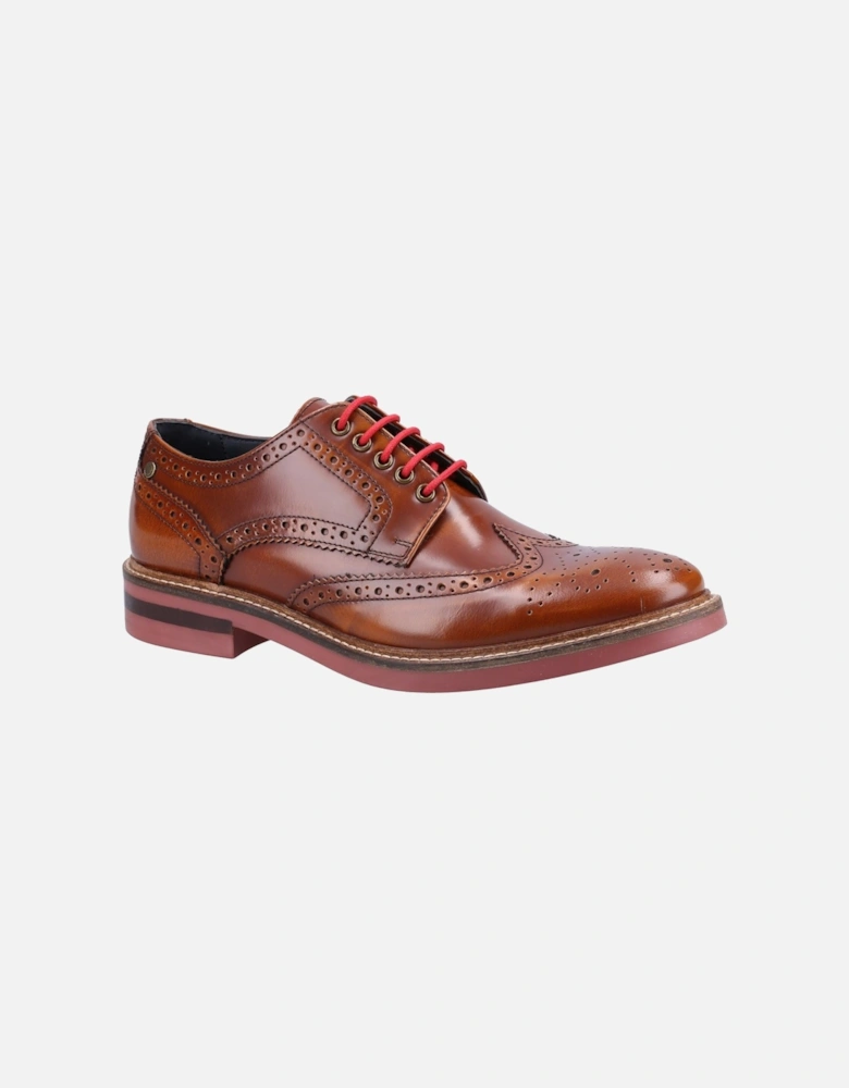 London Woburn Leather Men's Tan Brogues Shoes