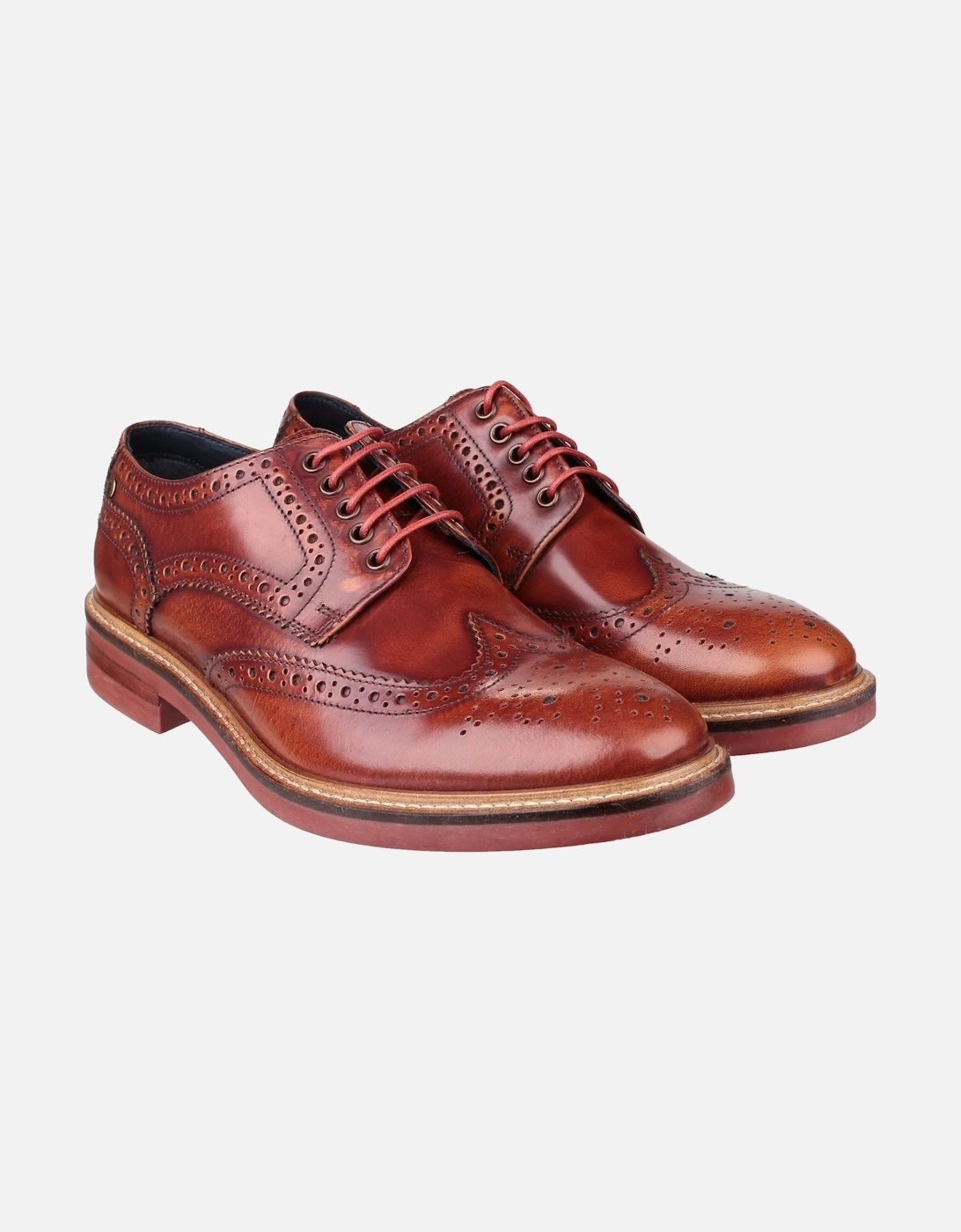 London Woburn Leather Men's Tan Brogues Shoes