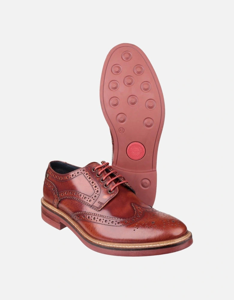 London Woburn Leather Men's Tan Brogues Shoes