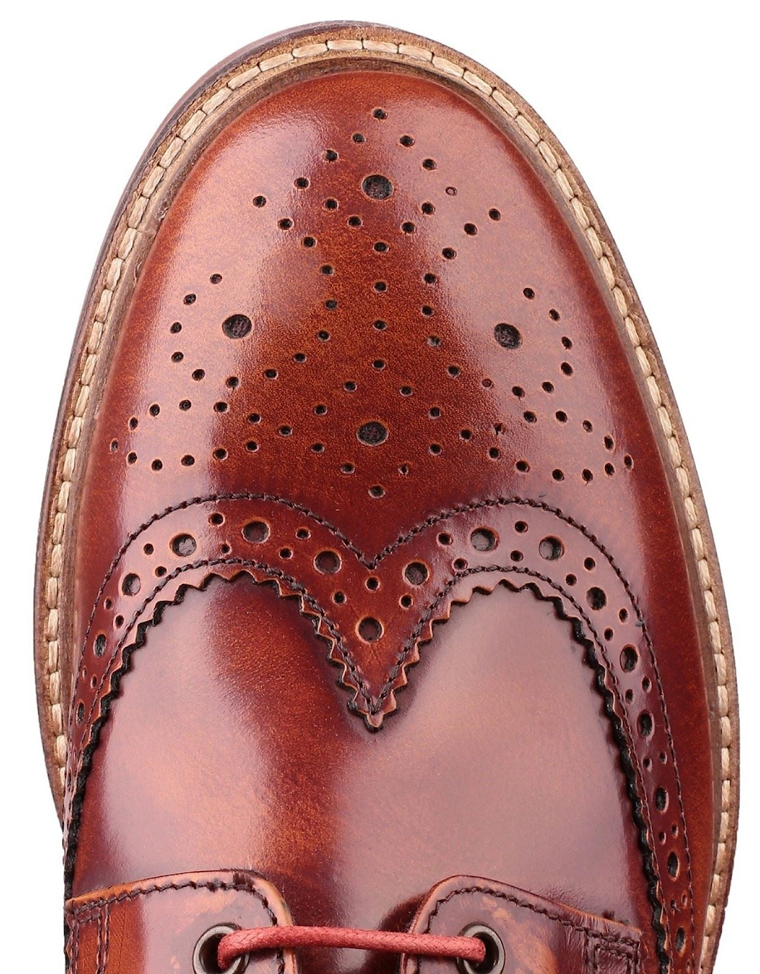 London Woburn Leather Men's Tan Brogues Shoes