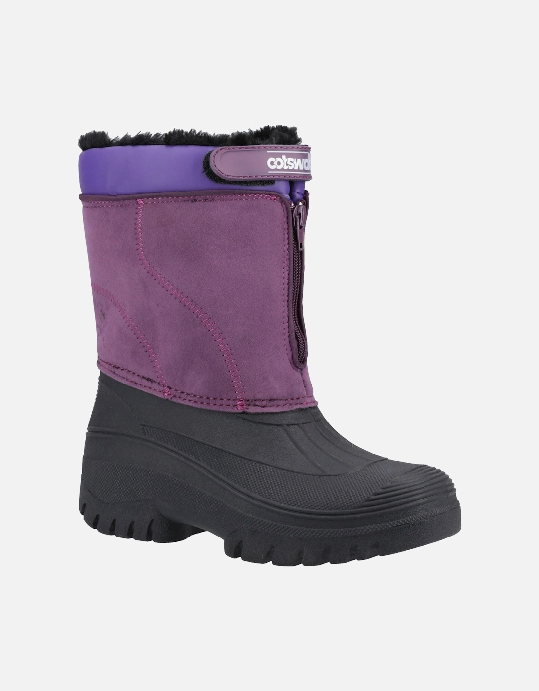 Venture Synthetic Purple Wellington Boots, 10 of 9