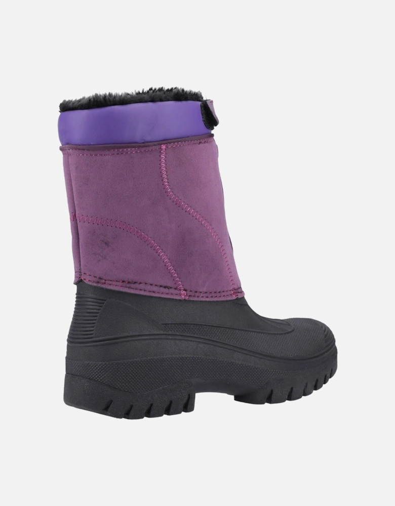 Venture Synthetic Purple Wellington Boots