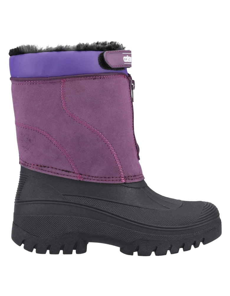 Venture Synthetic Purple Wellington Boots