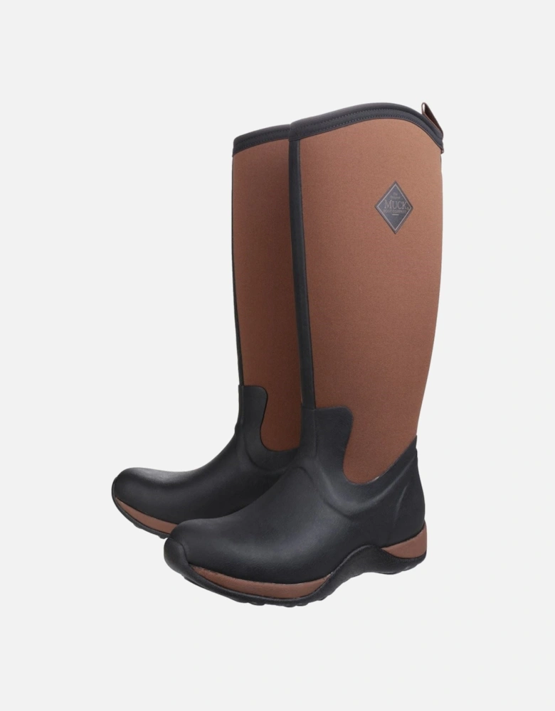 Muck Boots Arctic Adventure Neoprene Black/Tan Wellington Boots