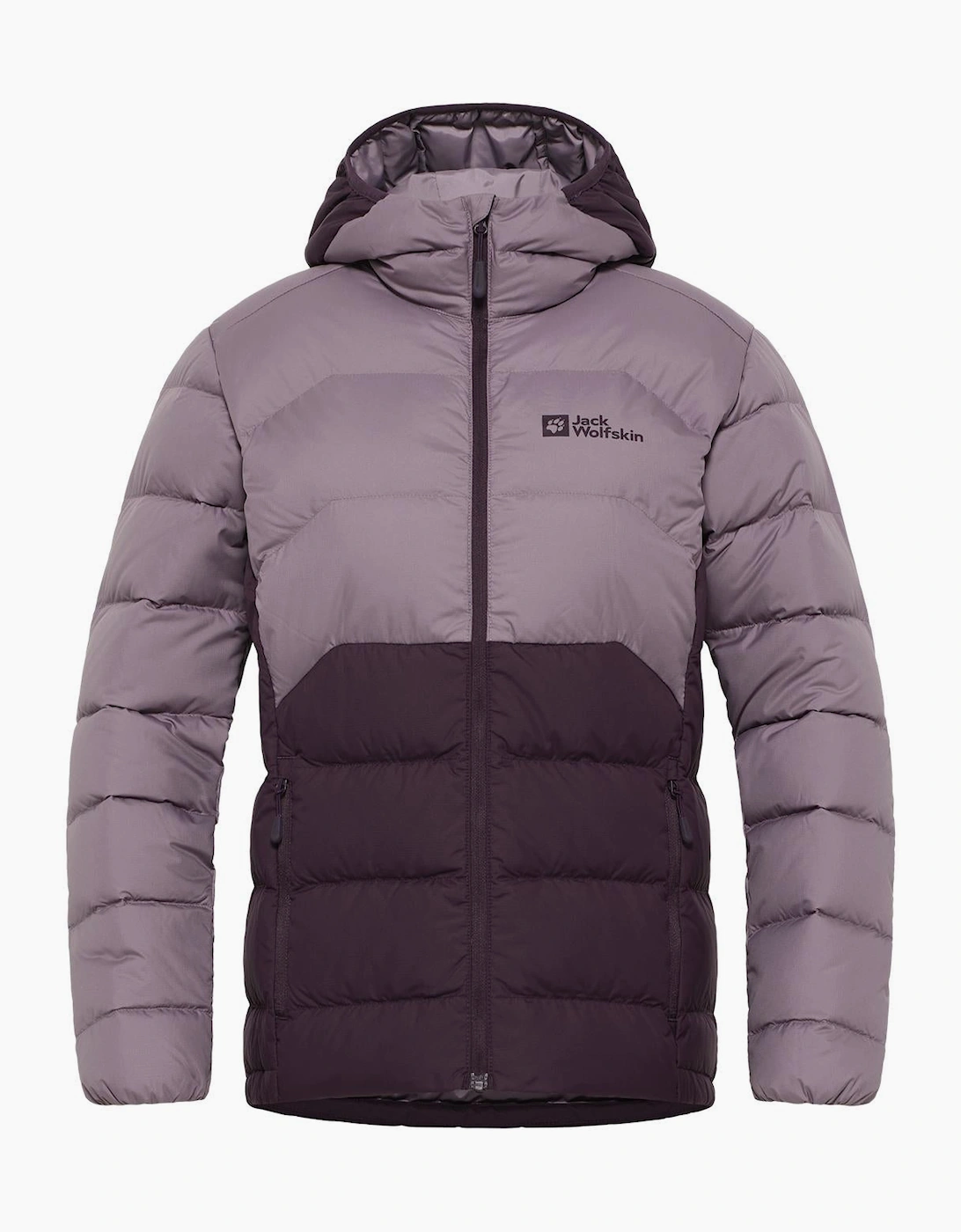 Women's Jack Wolfskin Womens Ather Hooded Packable Padded Jacket - Grey - Size: 12