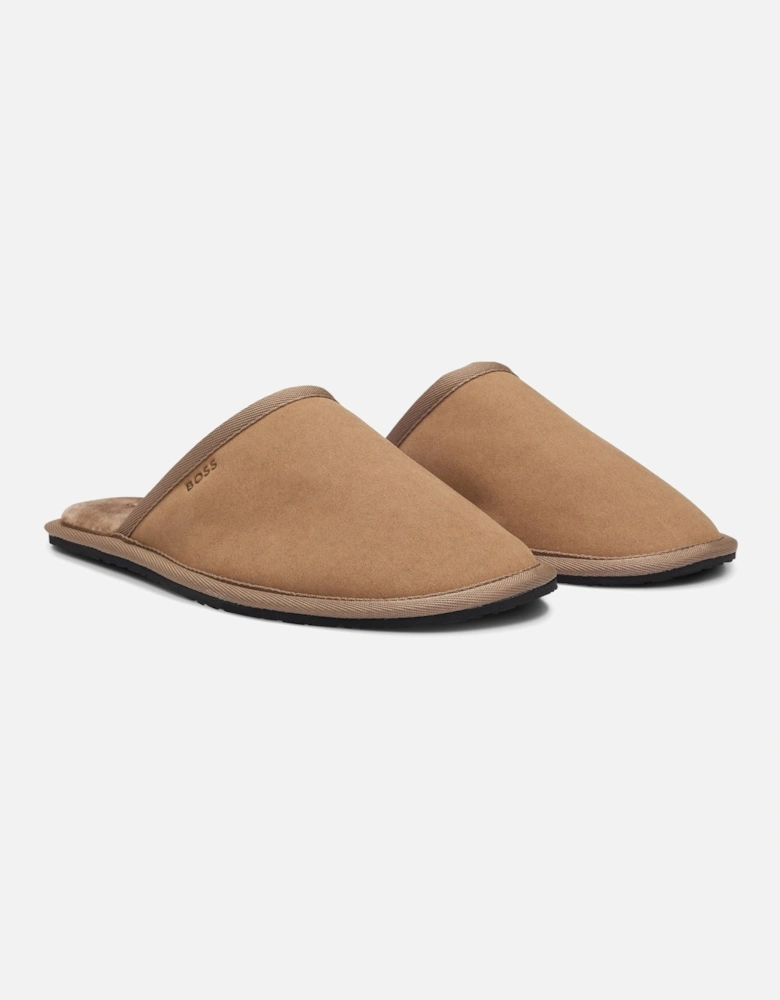 Mule Slippers Beige