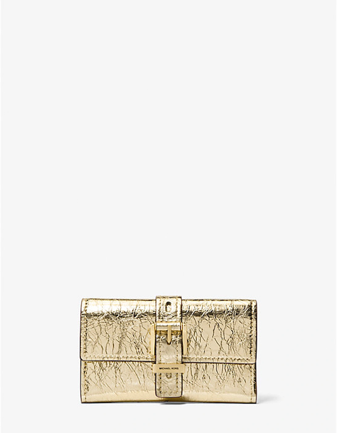Nolita Medium Metallic Crackled Leather Tri-Fold Wallet, 2 of 1