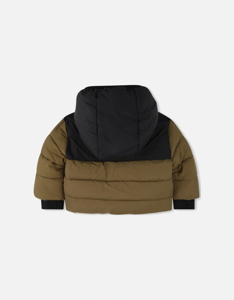 Khaki Puffer Coat