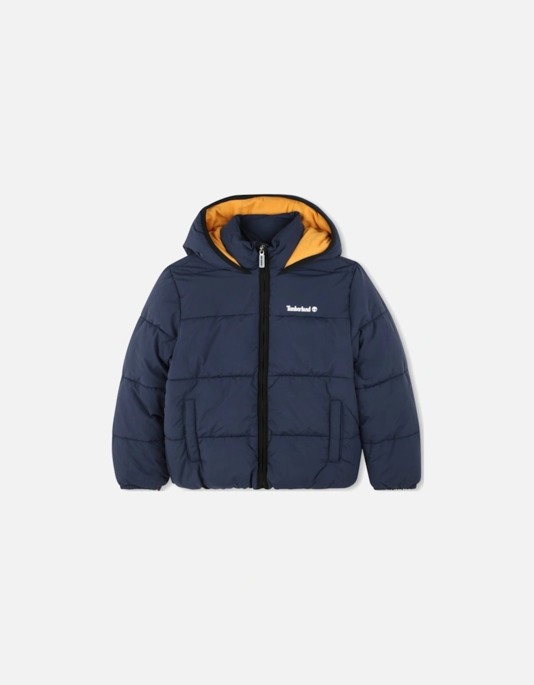 Navy Puffer Coat