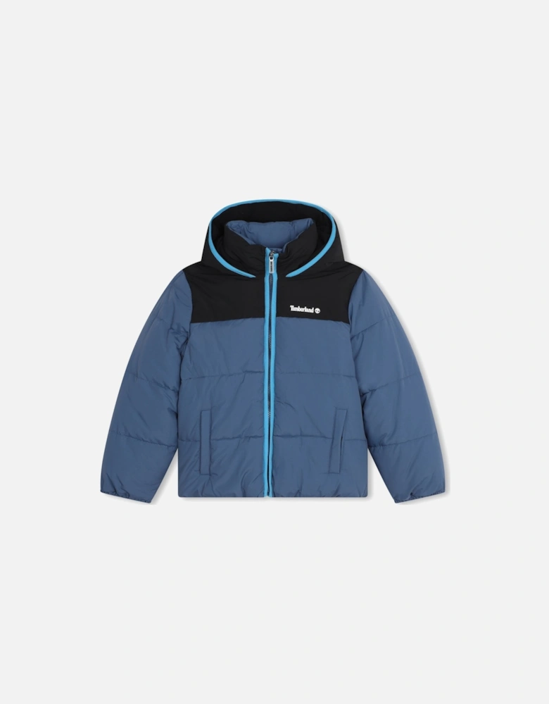 Blue Puffer Coat