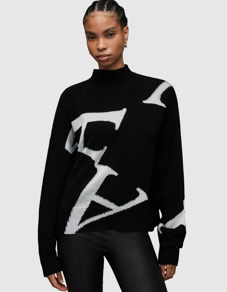 A Star Jumper - Black/Silver