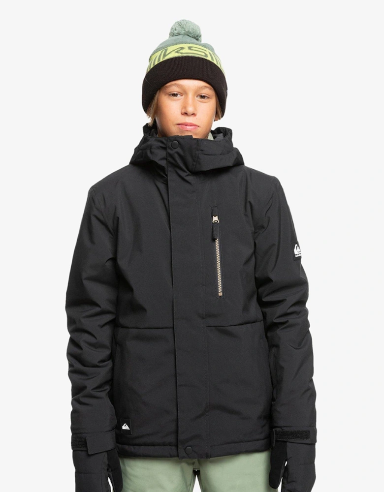 Boys' Mission Solid Ski Jacket - Black