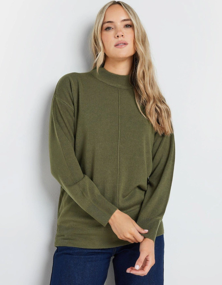 Turtle Neck Jumper - Green