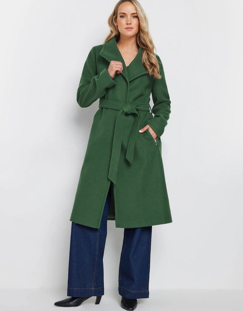 Tall Wrap Coat - Green