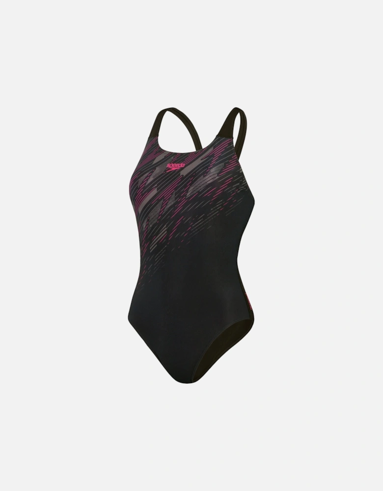 Womens/Ladies Hyperboom Placement Muscleback One Piece Swimsuit