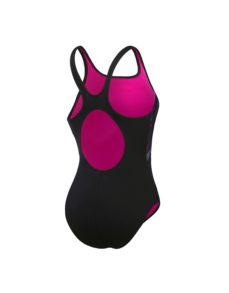 Womens/Ladies Hyperboom Placement Muscleback One Piece Swimsuit