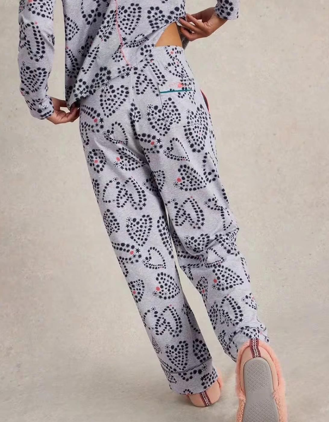 Women's Fern Jersey PJ Bottom Grey Print