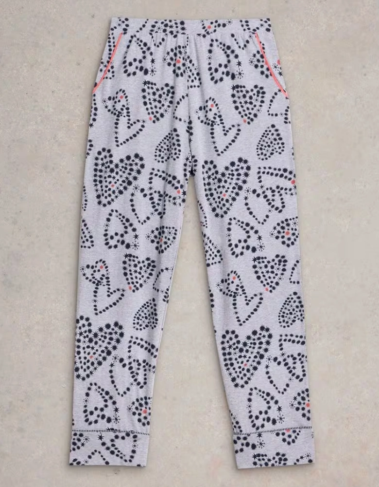 Women's Fern Jersey PJ Bottom Grey Print