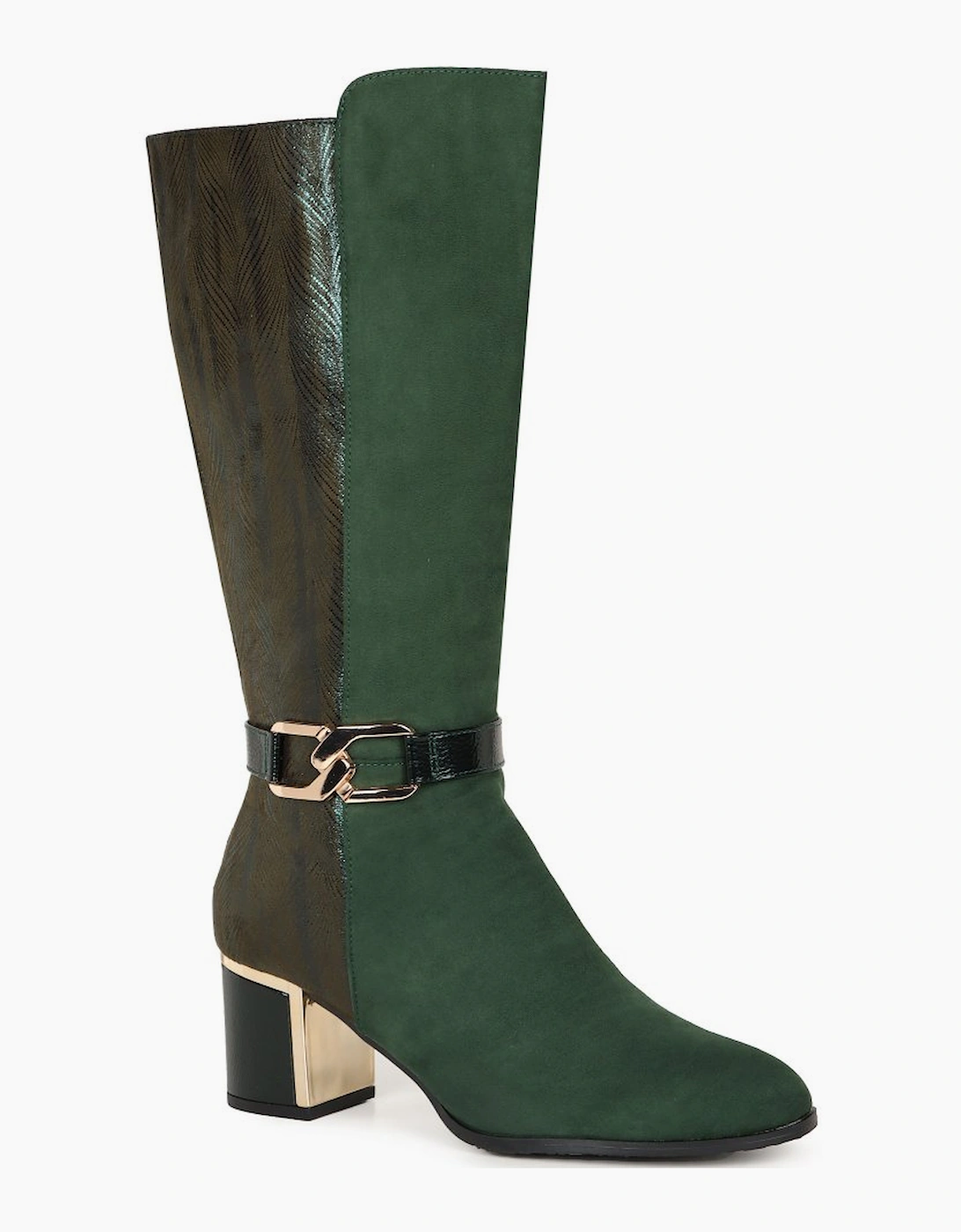 Lotus Women's Elsa (M) Womens Knee High Boots - Green - Size: 7