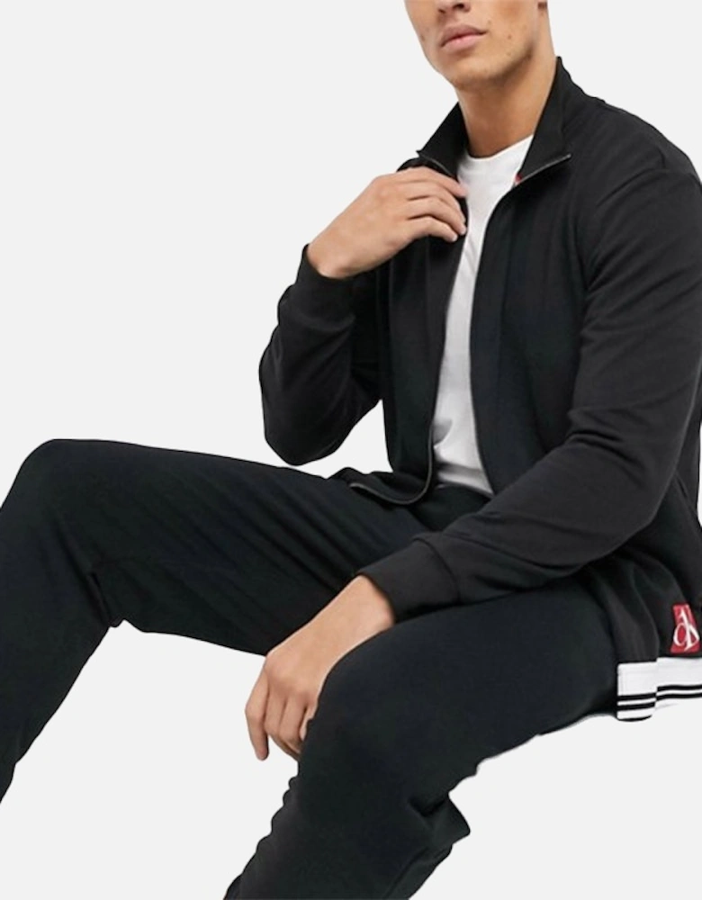 Mens Sweatshirt Full Zip Casual CK Jumper Black Bomber Jacket