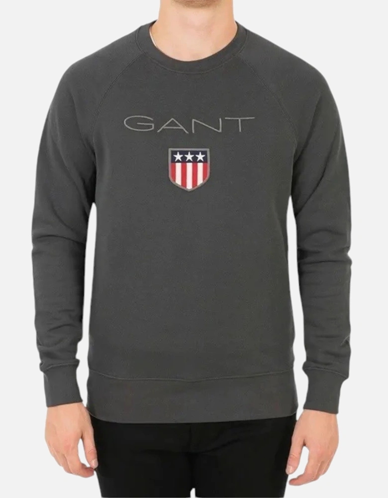 SHIELD Mens Sweatshirt Crew Neck Long Sleeve Pullover Jumper