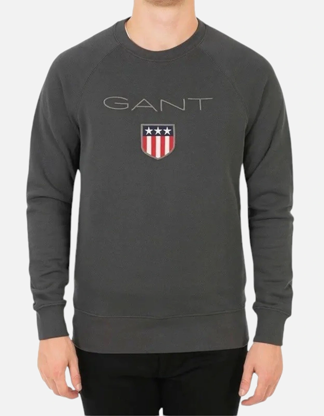 SHIELD Mens Sweatshirt Crew Neck Long Sleeve Pullover Jumper, 9 of 8