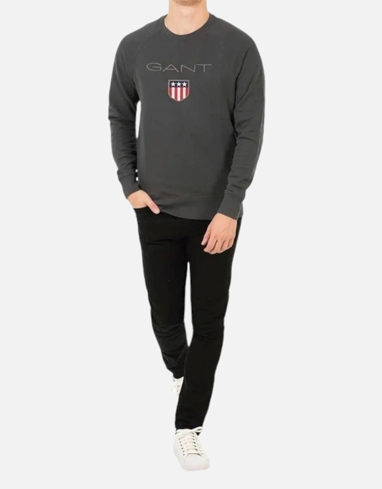 SHIELD Mens Sweatshirt Crew Neck Long Sleeve Pullover Jumper