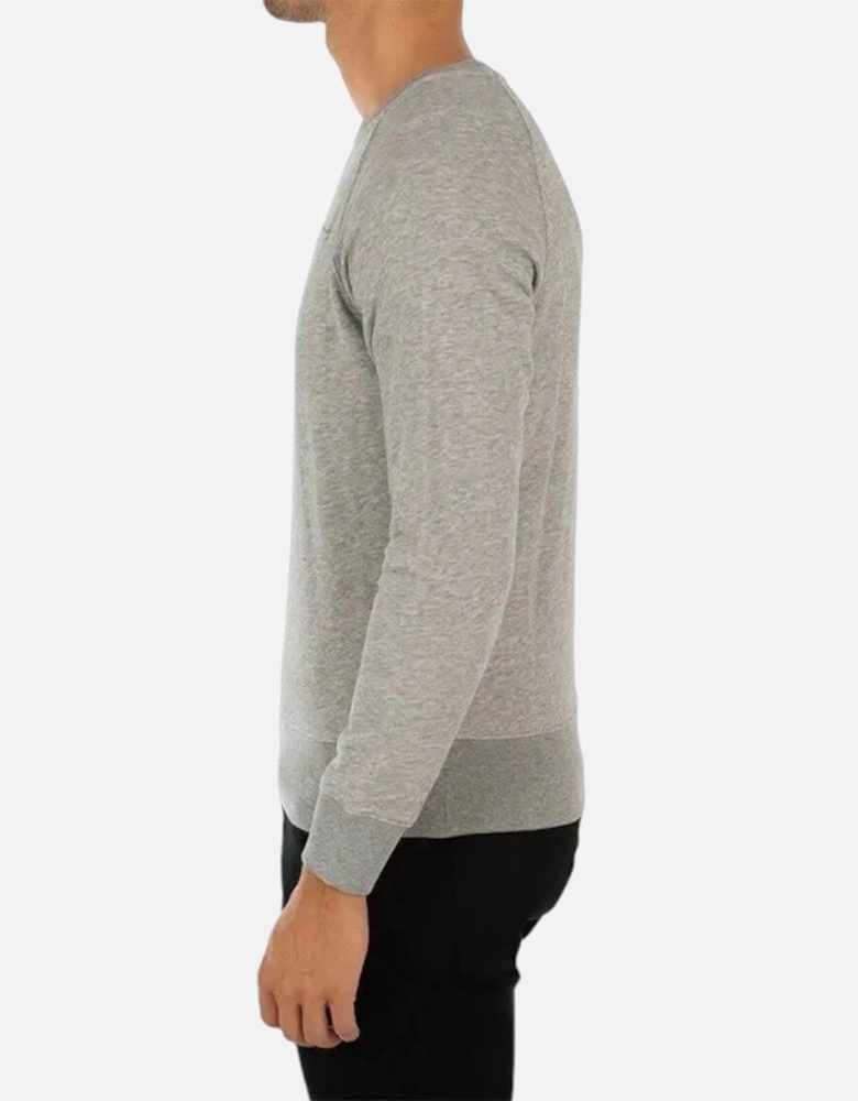 SHIELD Mens Sweatshirt Crew Neck Long Sleeve Pullover Jumper Grey Melange