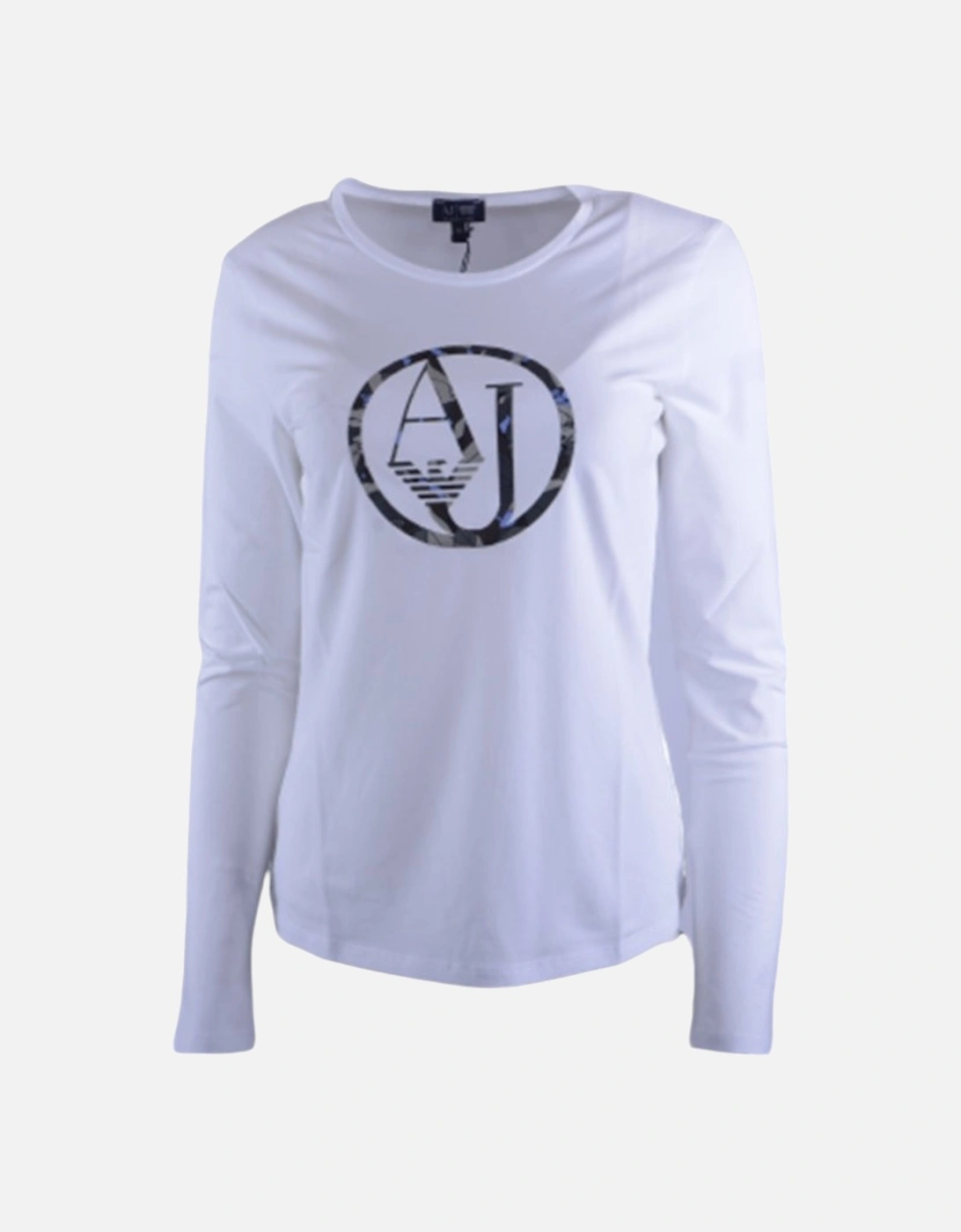 JEANS 7V5T04 5J00Z 0193 Womens T-Shirt Crew Neck Long Sleeve Casual Tee, 7 of 6