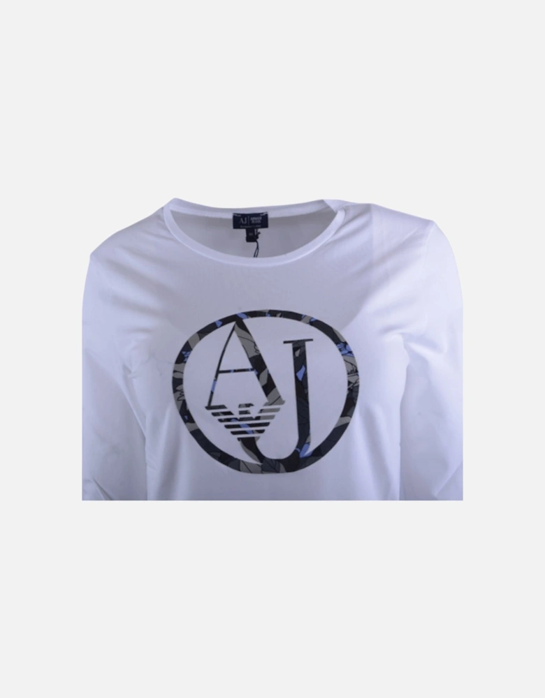 JEANS 7V5T04 5J00Z 0193 Womens T-Shirt Crew Neck Long Sleeve Casual Tee