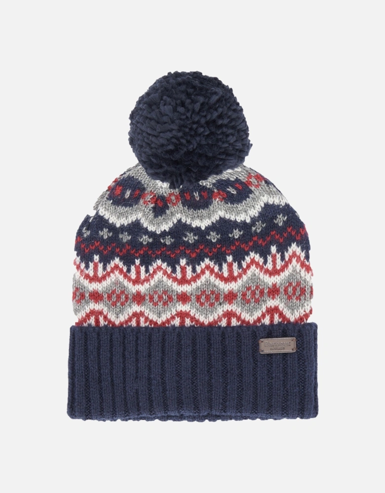 Fairisle Beanie Blue Granite