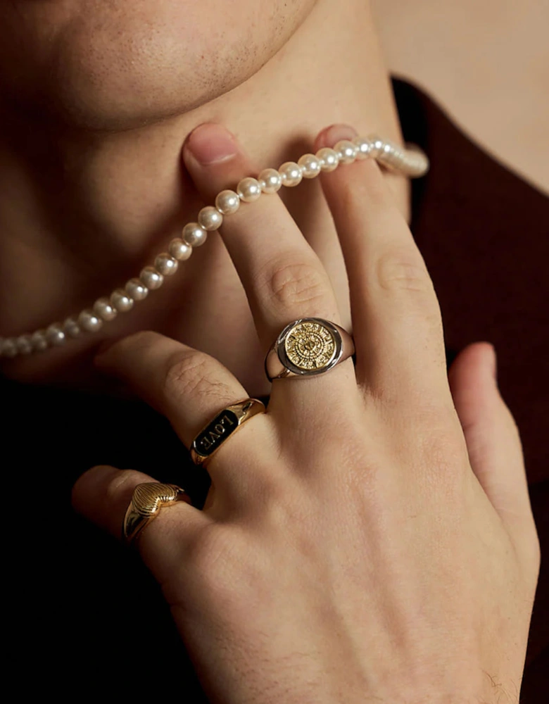 Sterling Silver Compass Ring