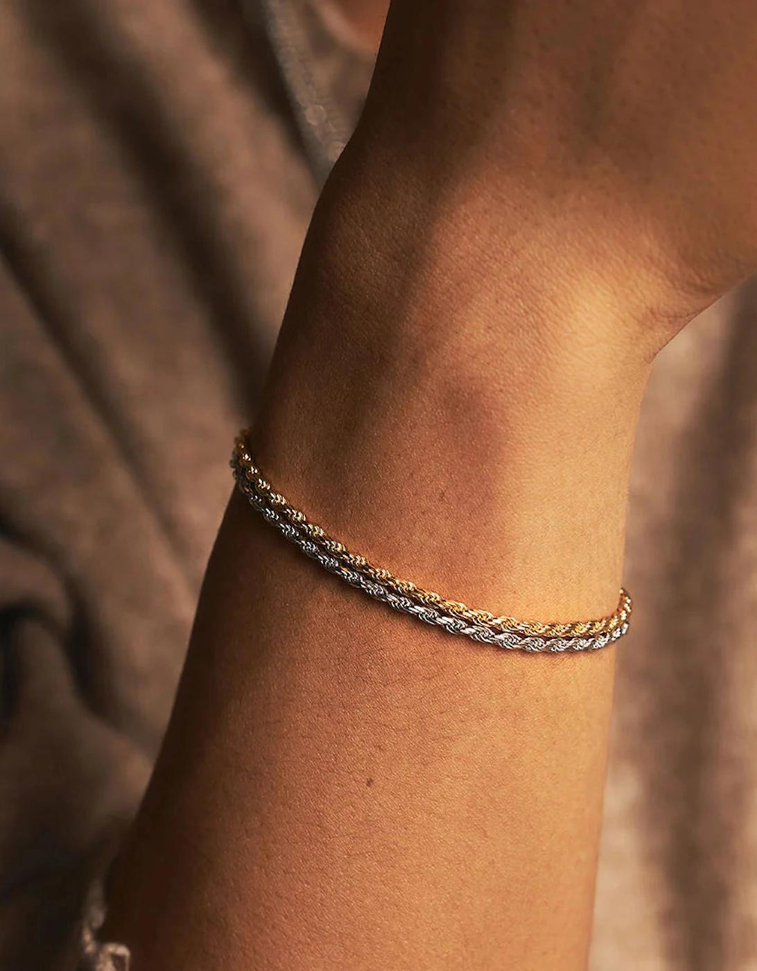 Sterling Silver Rope Bracelet