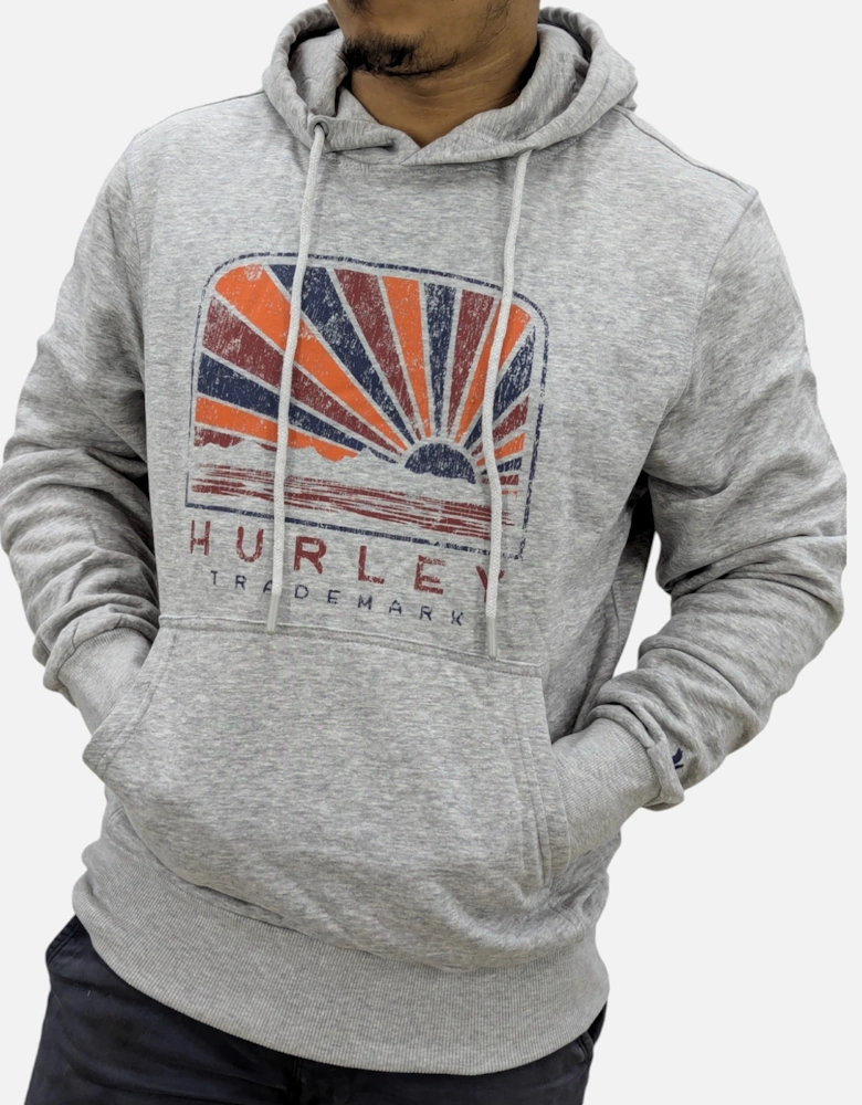 Mens Fleece Hoodie Long Sleeve Warm Soccer Casual Pullover Hooded Jumper