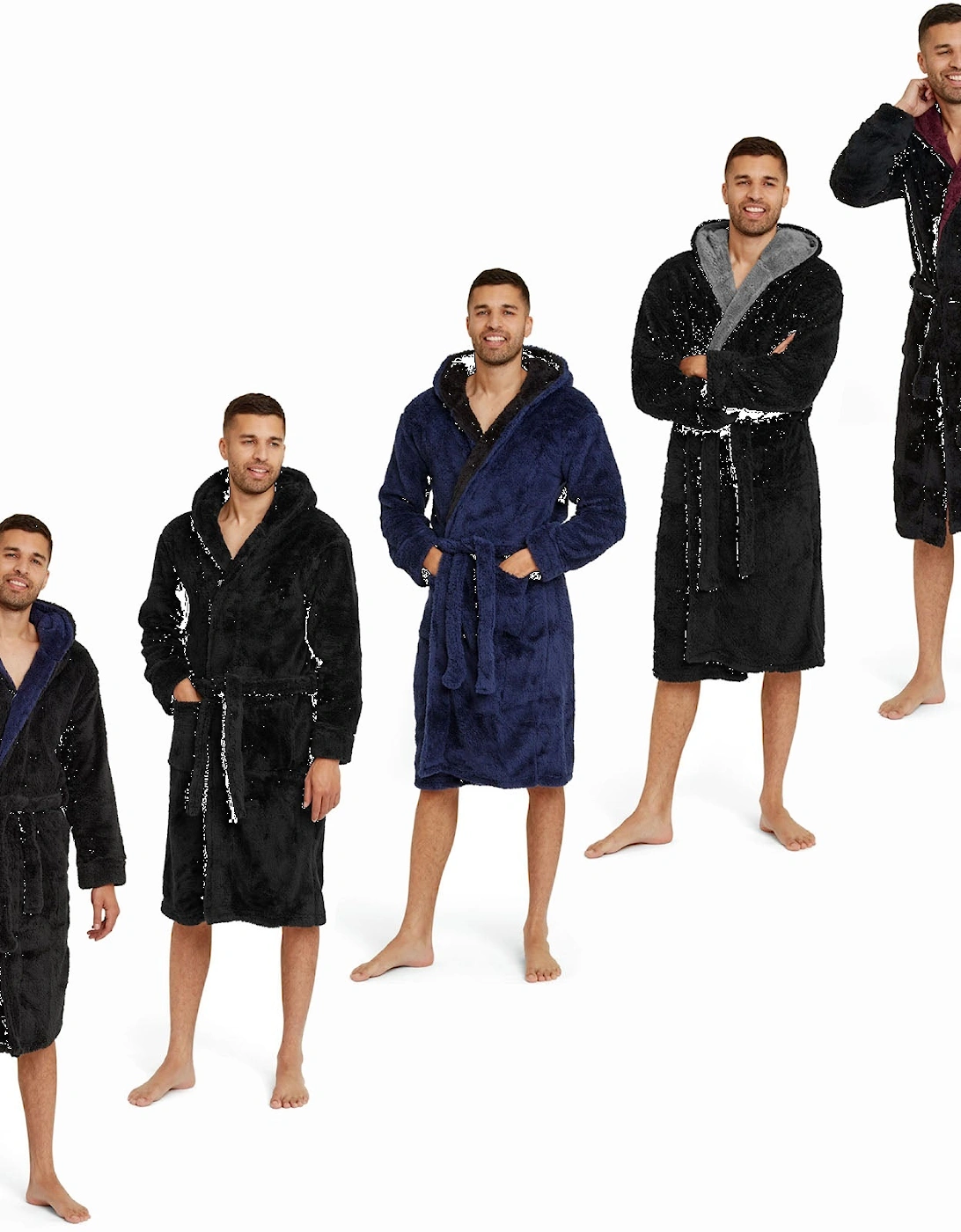 Mens Soft Fleece Dressing Gown